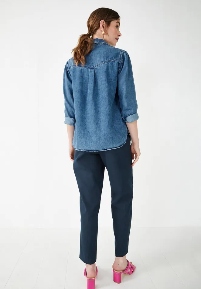 Shirts and Blouses Women Hush Milos Denim Shirt Blue