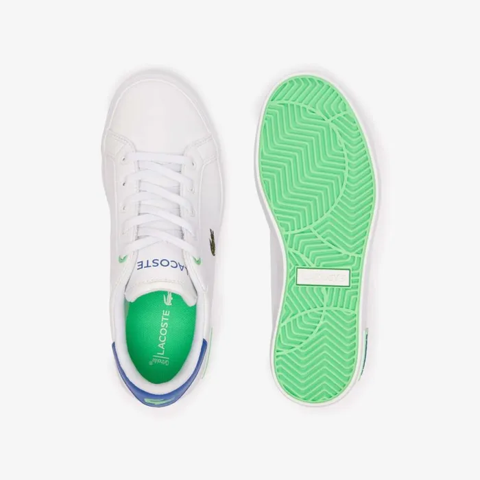 Shoes and Accessories Kids Lacoste Children039s Powercourt Sneakers Whiteblue 080