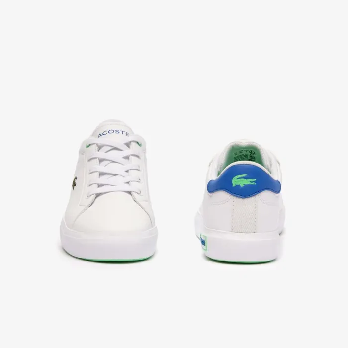 Shoes and Accessories Kids Lacoste Children039s Powercourt Sneakers Whiteblue 080