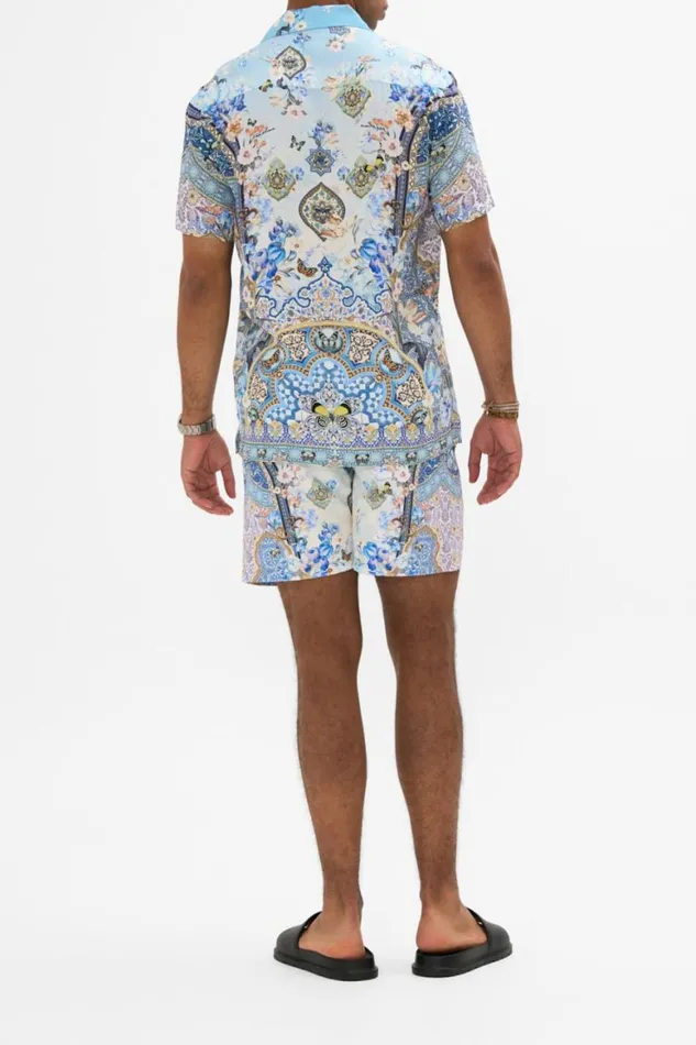 SHORT SLEEVE CAMP COLLARED SHIRT AL MANIAL PALACE MEMOIRS Al Manial Palace Memoirs Mens Camilla Shirts
