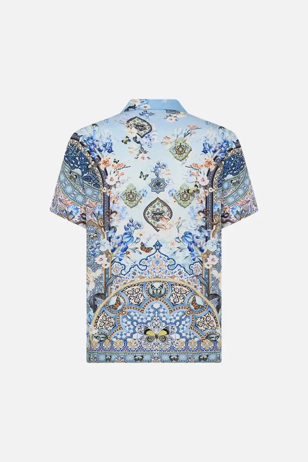 SHORT SLEEVE CAMP COLLARED SHIRT AL MANIAL PALACE MEMOIRS Al Manial Palace Memoirs Mens Camilla Shirts