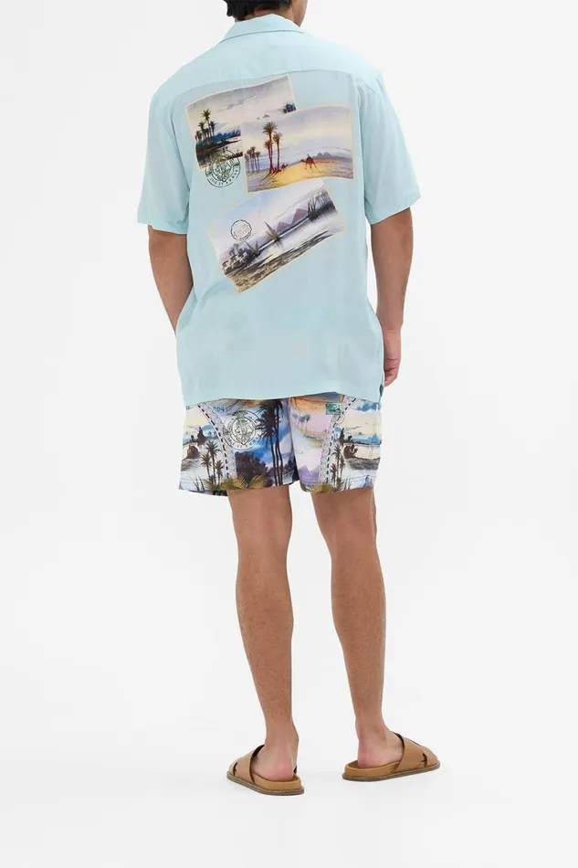 SHORT SLEEVE CAMP COLLARED SHIRT CALL ME IN CAIRO Call Me In Cairo Mens Camilla Shirts