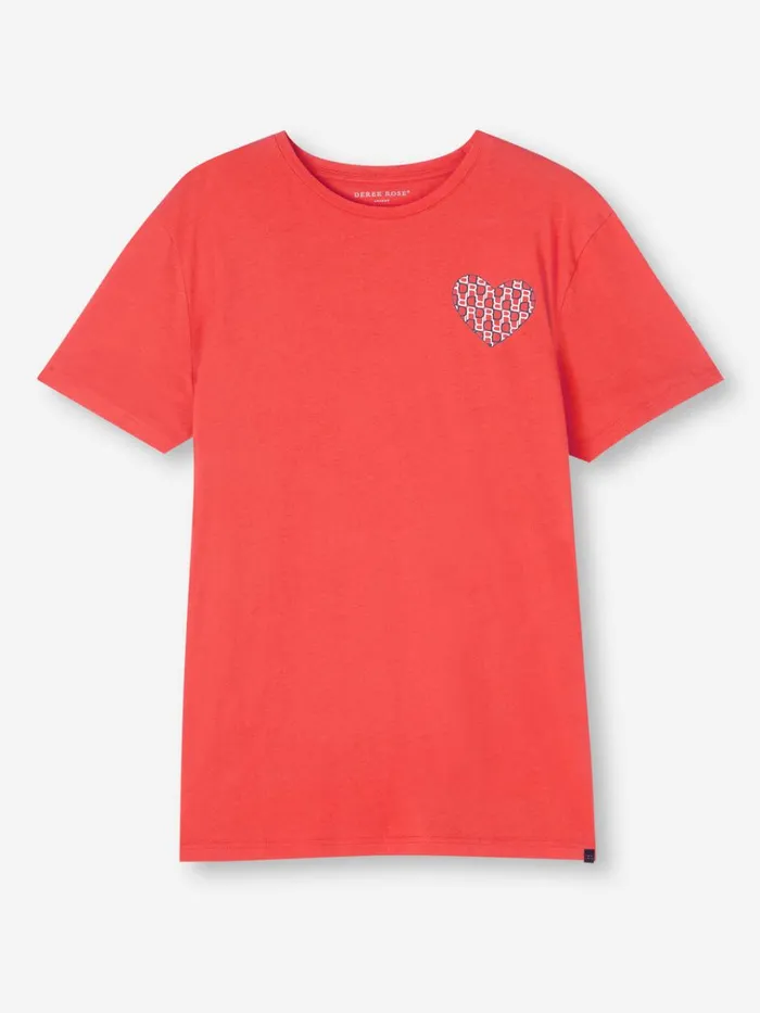 Short Sleeve TShirts Men Derek Rose TShirt Ripley 15 Pima Cotton Red