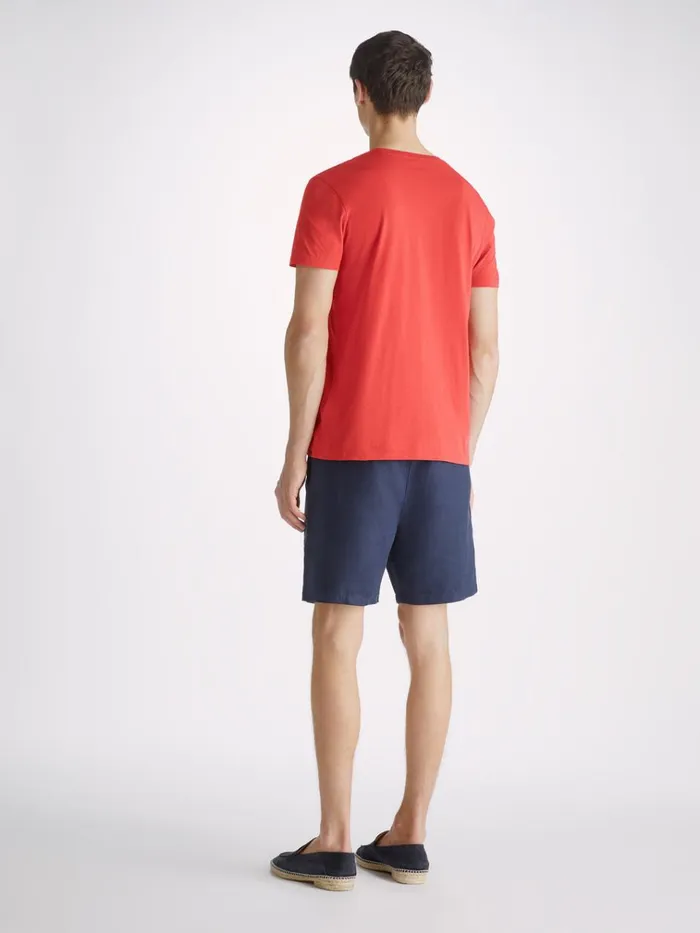 Short Sleeve TShirts Men Derek Rose TShirt Ripley 15 Pima Cotton Red