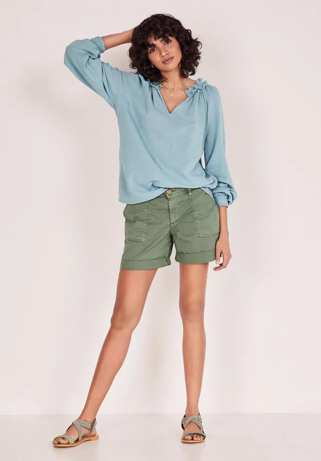 Shorts Women Hush Sydney Chino Shorts Khaki Green