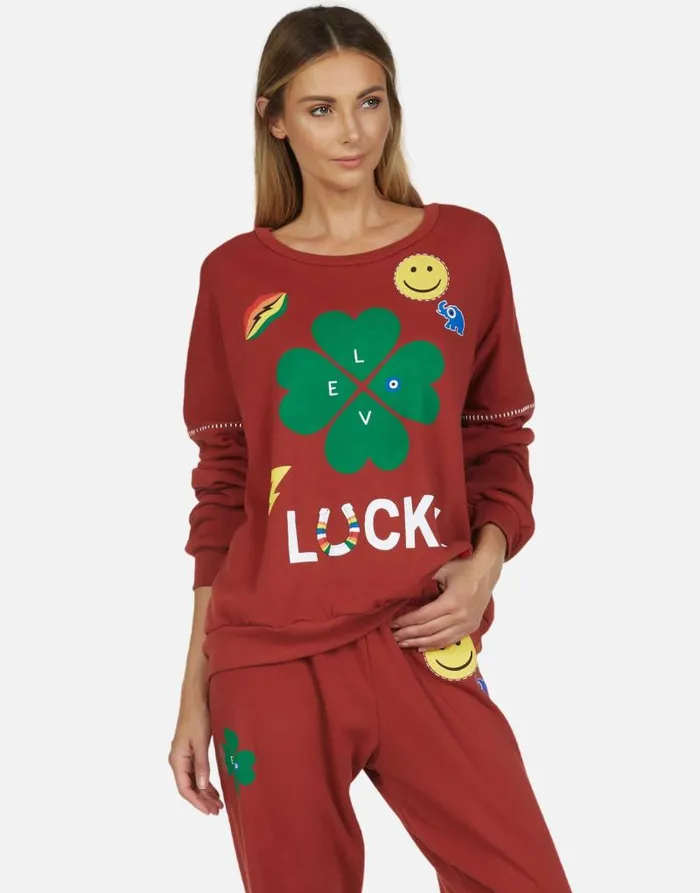 Sierra Lucky Clover Spice Women Lauren Moshi Long Sleeve