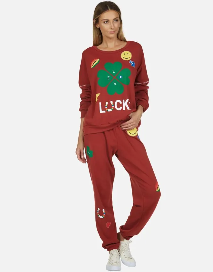Sierra Lucky Clover Spice Women Lauren Moshi Long Sleeve