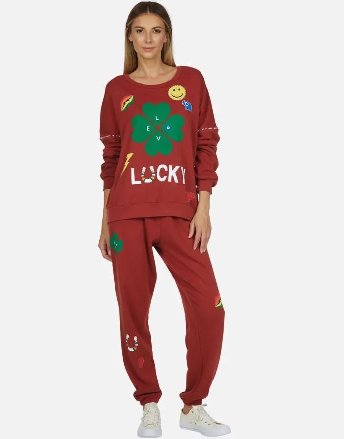Sierra Lucky Clover Spice Women Lauren Moshi Long Sleeve