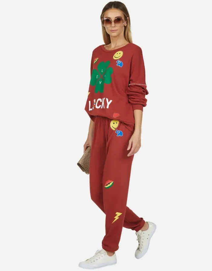 Sierra Lucky Clover Spice Women Lauren Moshi Long Sleeve