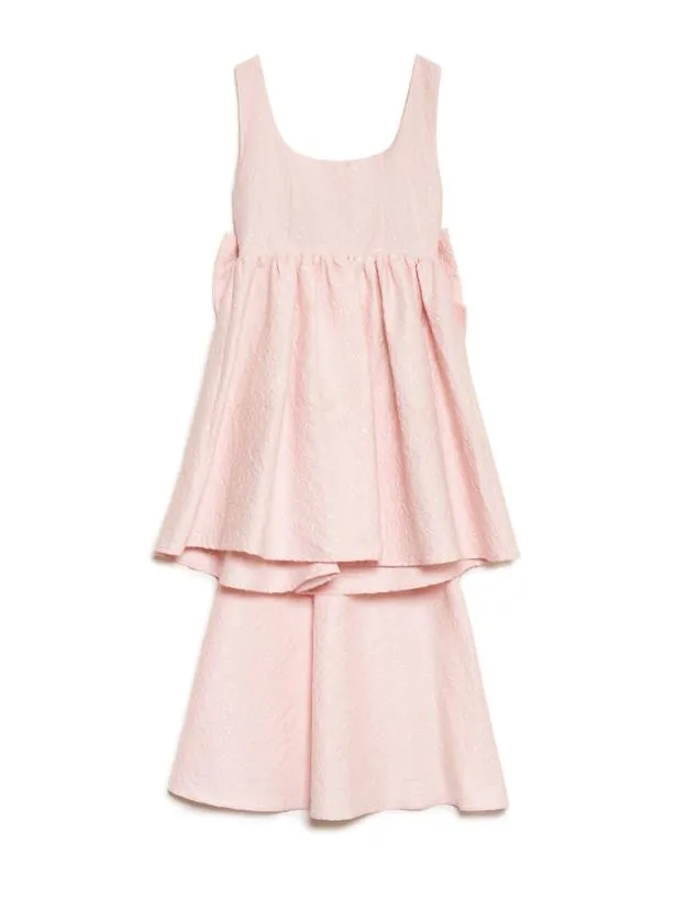 Sister Jane Dresses Womenswear DREAM Amara Jacquard Bow Dress Rose Water