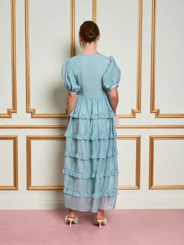 Sister Jane Dresses Womenswear DREAM Pistachio Bow Midi Dress Celadon Green