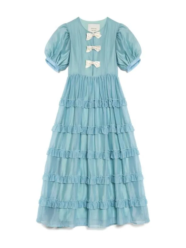 Sister Jane Dresses Womenswear DREAM Pistachio Bow Midi Dress Celadon Green
