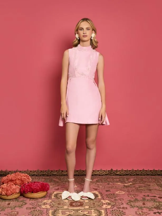 Sister Jane Dresses Womenswear DREAM Quail Bead Embellished Dress Baby Pink