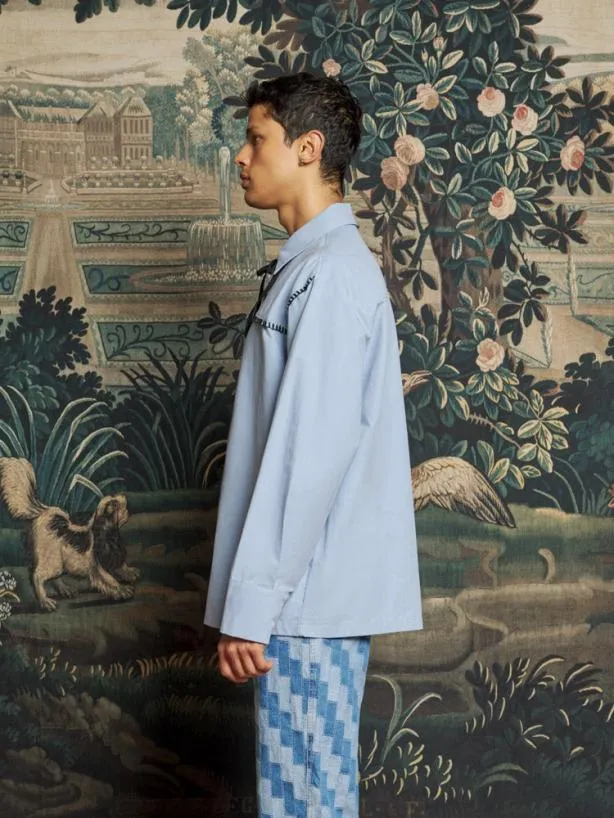 Sister Jane Tops Womenswear Arlo Star Shirt Slate Blue