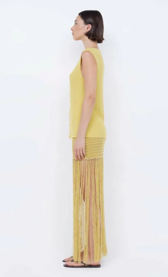 Skirts Shop Bec Bridge Calista Fringe Mini Skirt Citrus