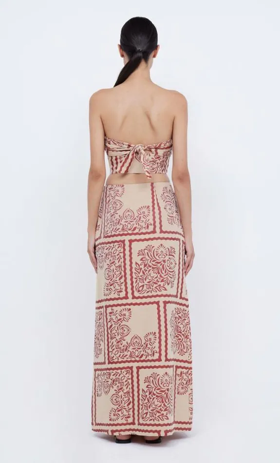 Skirts Shop Bec Bridge Palm Bliss Maxi Skirt Sahara Jacquard