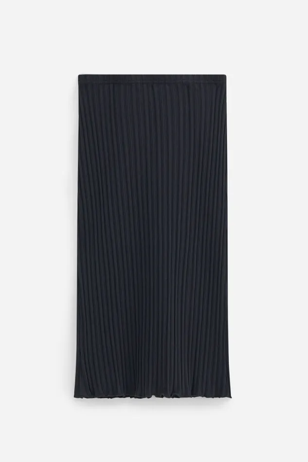 Skirts Women filippak Cotton Rib Slip Skirt Black Skirts Women filippak Cotton Rib Slip Skirt Black