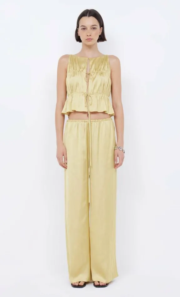 Sleeveless Shop Bec Bridge Delphi Gathered Top Citrus