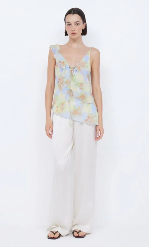 Sleeveless Shop Bec Bridge Zephy Top Blue Blossom