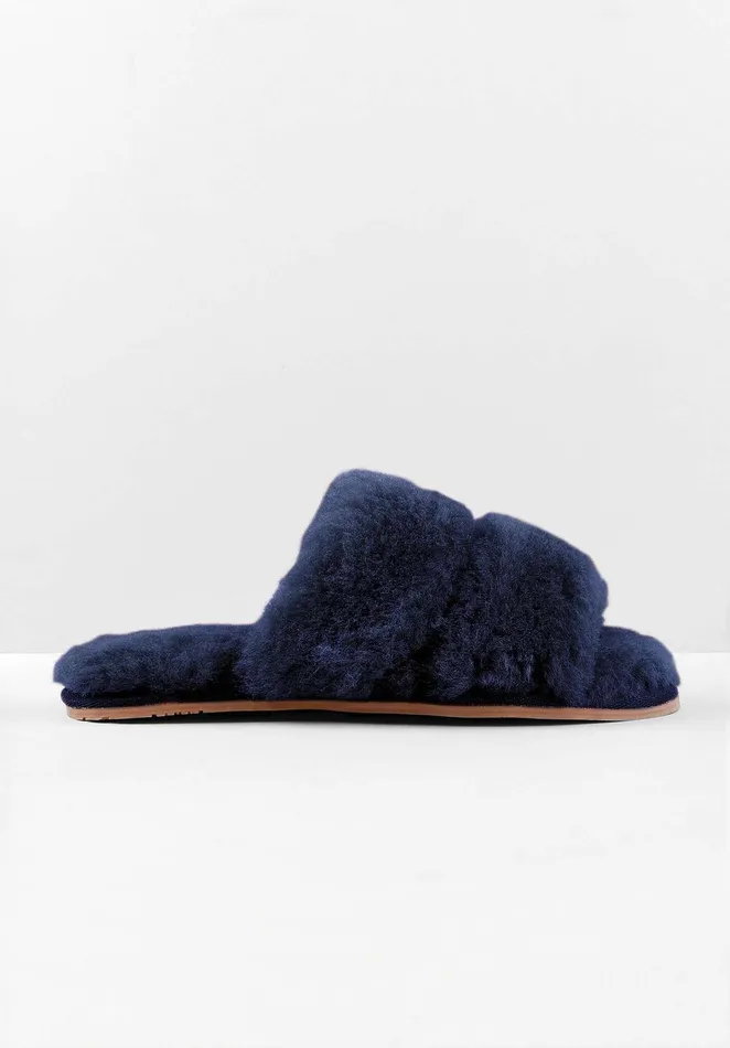 Slippers Women Hush Arundel Shearling Slippers Midnight