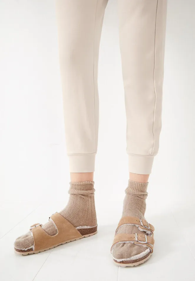 Slippers Women Hush Hetton Sheepskin Sandals Sand