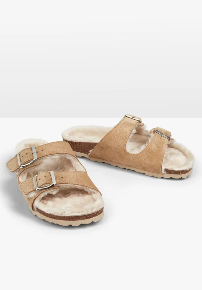Slippers Women Hush Hetton Sheepskin Sandals Sand