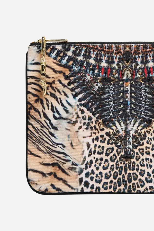 SMALL CANVAS CLUTCH JAGUAR Jaguar WomensMens Camilla Bags