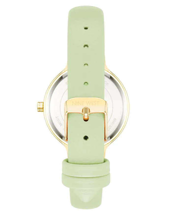 Smooth Strap Watch Green Women Nine West Straps Smooth Strap Watch Green Women Nine West Straps