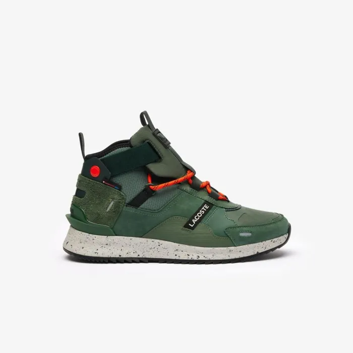 Sneakers Men Lacoste Mens Suede Leather Run Breaker Boots Grndk Grn Ag9