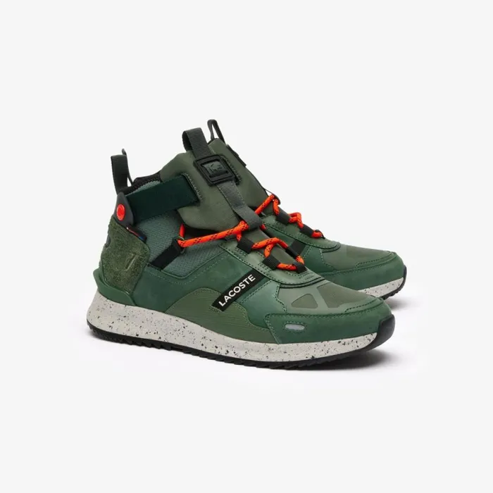 Sneakers Men Lacoste Mens Suede Leather Run Breaker Boots Grndk Grn Ag9