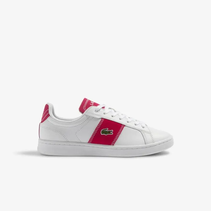 Sneakers Women Lacoste Women039s Carnaby Pro CGR Bar Contrast Leather Sneakers Whitepink B53