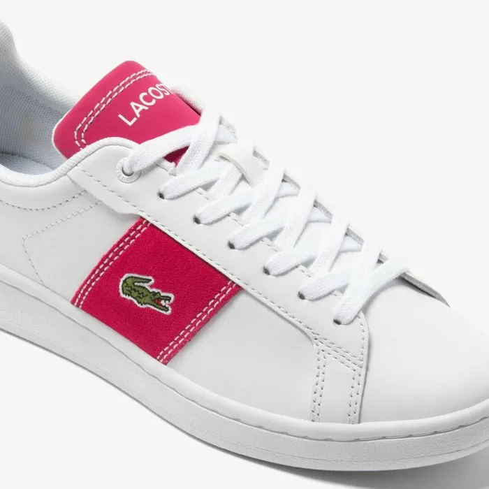 Sneakers Women Lacoste Women039s Carnaby Pro CGR Bar Contrast Leather Sneakers Whitepink B53