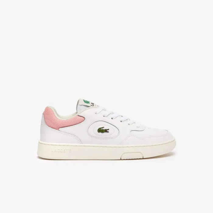 Sneakers Women Lacoste Women039s Lineset Contrasted Leather Sneakers Whitepink B53