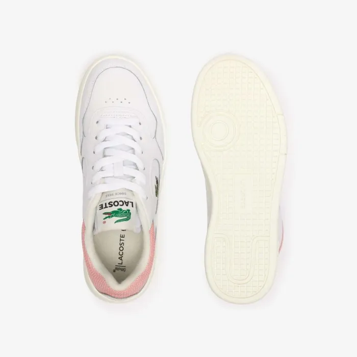 Sneakers Women Lacoste Women039s Lineset Contrasted Leather Sneakers Whitepink B53