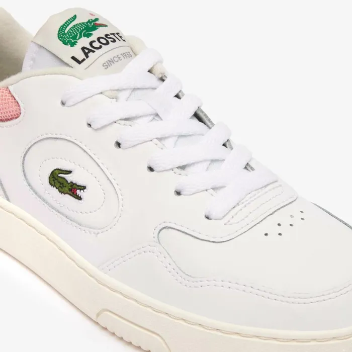 Sneakers Women Lacoste Women039s Lineset Contrasted Leather Sneakers Whitepink B53