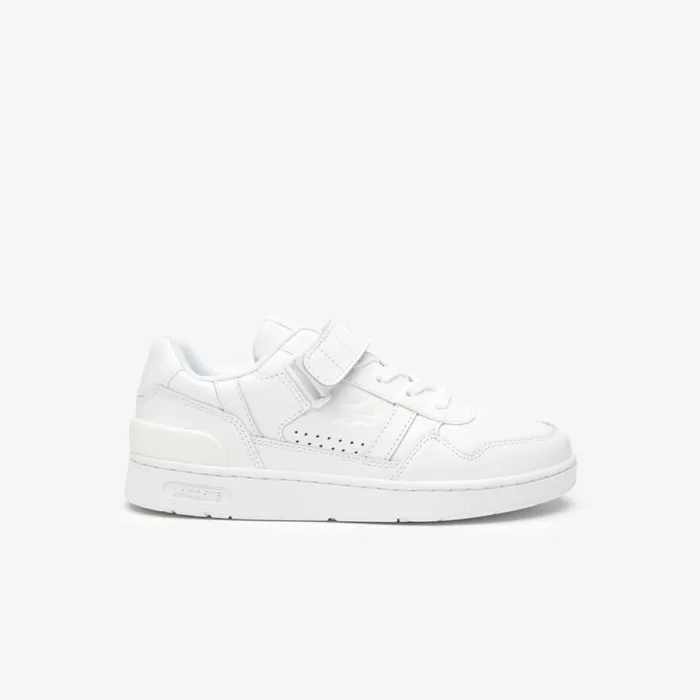 Sneakers Women Lacoste Women039s TClip Velcro Leather Sneakers Whitewhite 21g