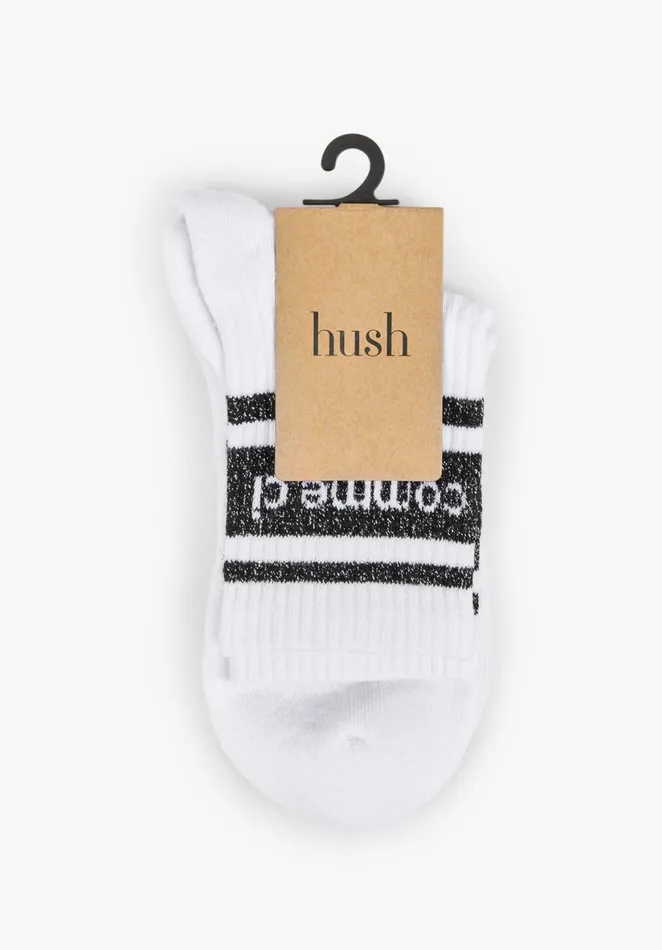 Socks and Tights Women Hush Oline Socks Metallic Black