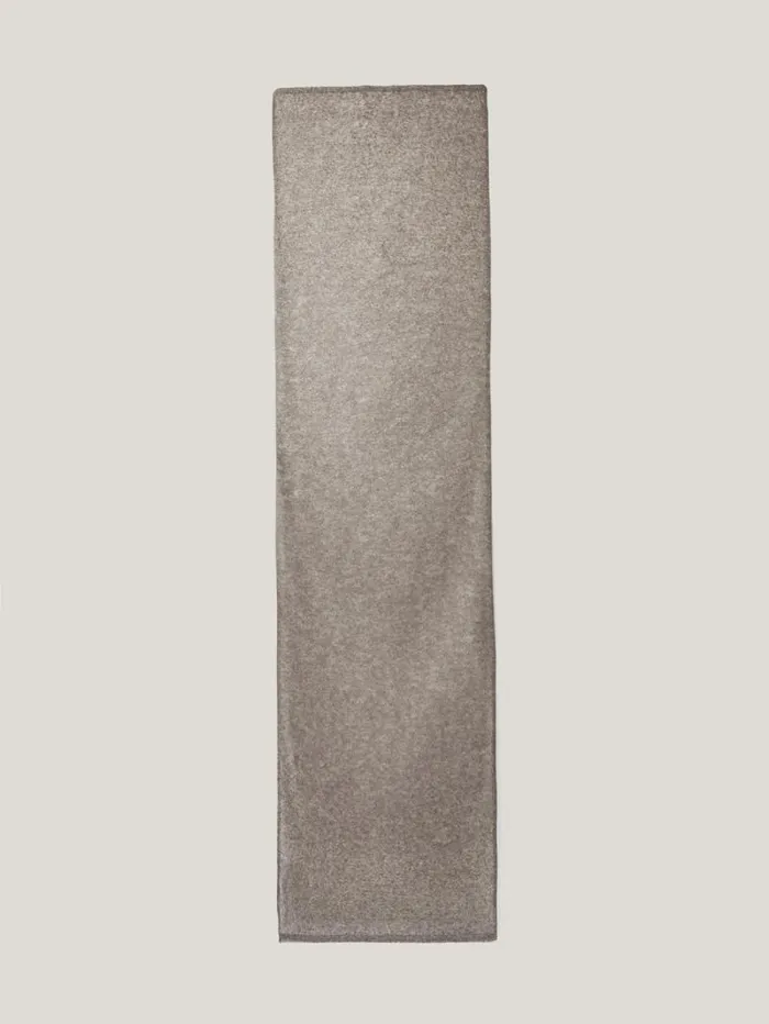Soft Gauzy Knit Scarf Taupe Women Jigsaw Knitwear and Cashmere