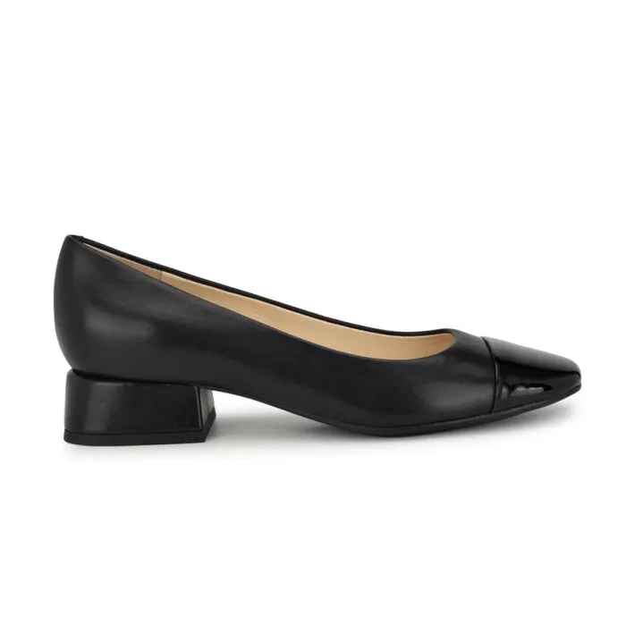 Sophe Cap Toe Pumps Black Leatherblack Women Nine West Heels