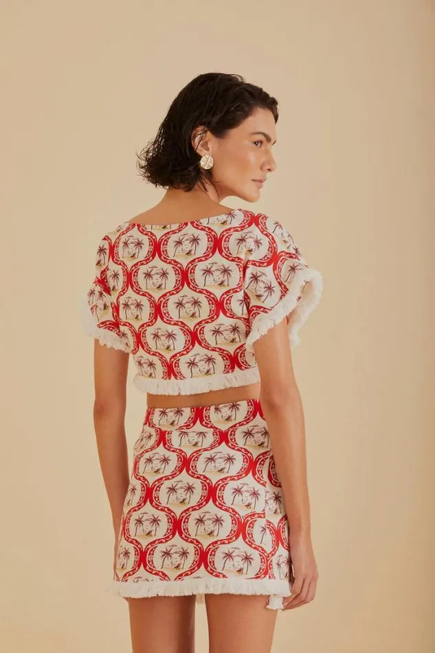 Summer Beach Lenzing Ecovero Euroflax Blouse Women FARM Rio Blouses