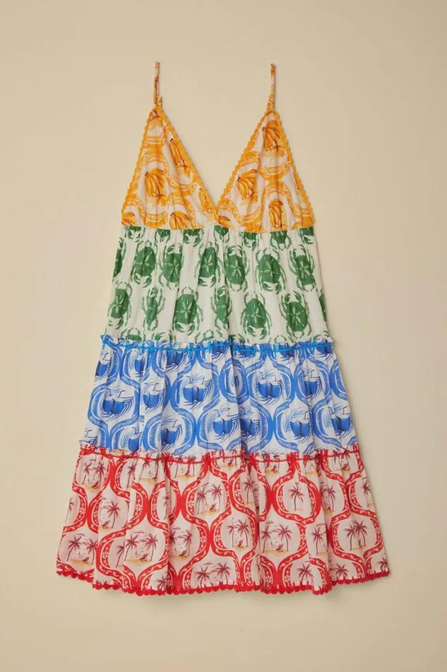 Summer Mix Mini Dress Women FARM Rio Mini Dresses