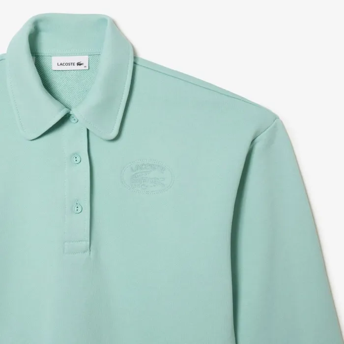 Sweaters and Sweatshirts Women Lacoste Women039s Embroidered Polo Sweatshirt Mint Lgf