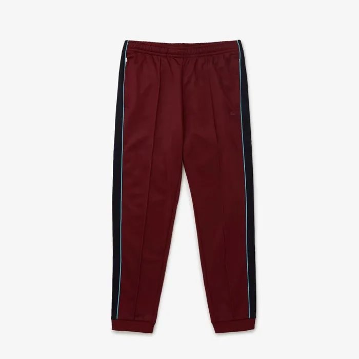 Sweatpants and Trousers Men Lacoste Men039s Paris Regular Fit Colorblock Sweatpants Bordeaux Yup Sweatpants and Trousers Men Lacoste Men039s Paris Regular Fit Colorblock Sweatpants Bordeaux Yup