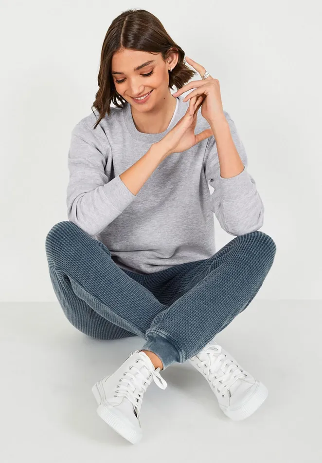 Sweatshirts and Hoodies Women Hush Danny Oversized Sweatshirt Grey Marl