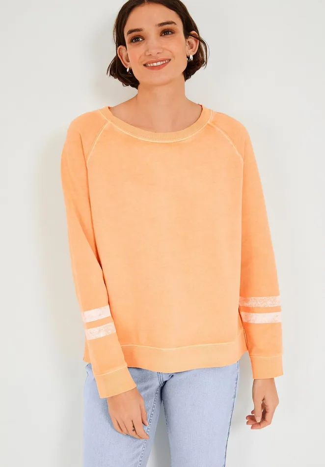 Sweatshirts and Hoodies Women Hush Juno Relaxed Sweatshirt Pastel Orange