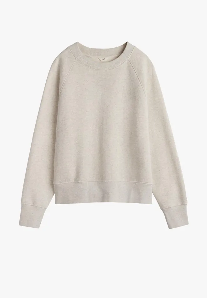 Sweatshirts and Hoodies Women Hush Perran Side Slit Sweatshirt Oatmeal Marl