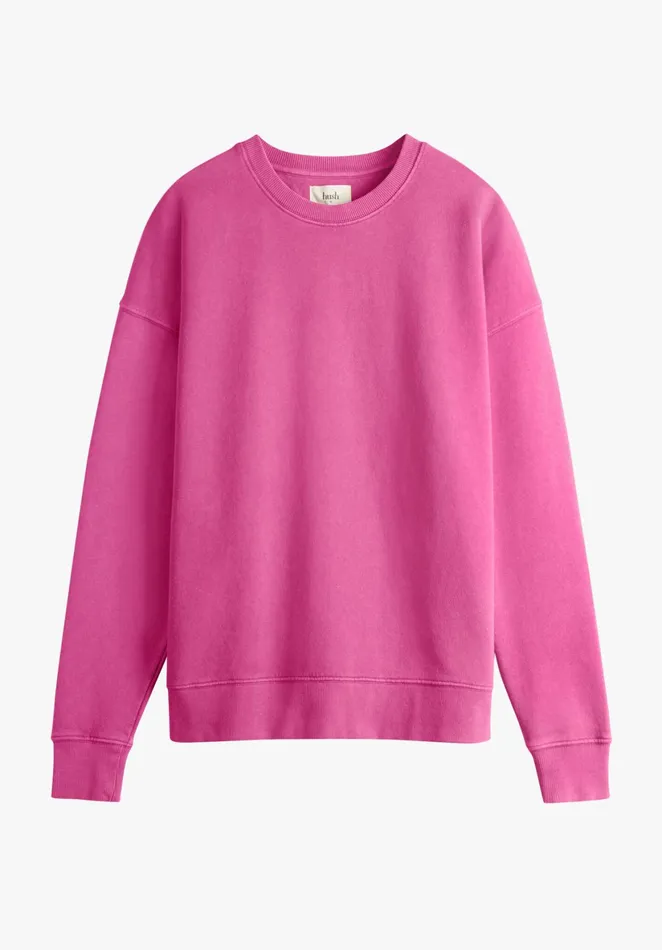 Sweatshirts and Hoodies Women Hush Rosey Relaxed Sweatshirt Fuchsia Pink