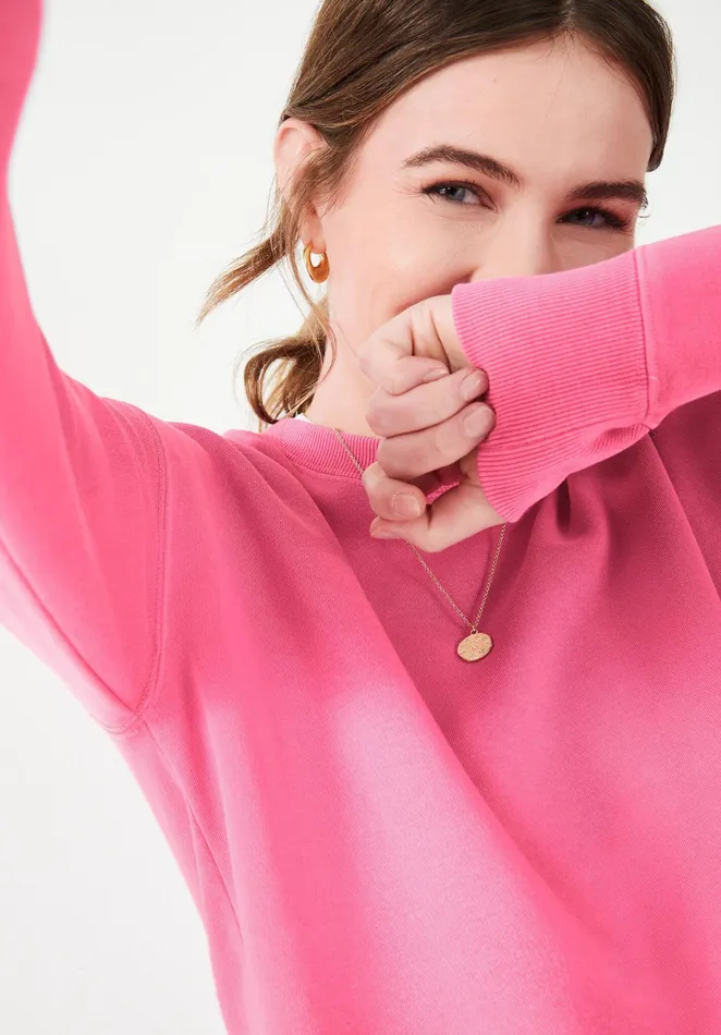 Sweatshirts and Hoodies Women Hush Tianna Jersey Sweatshirt Bright Pink