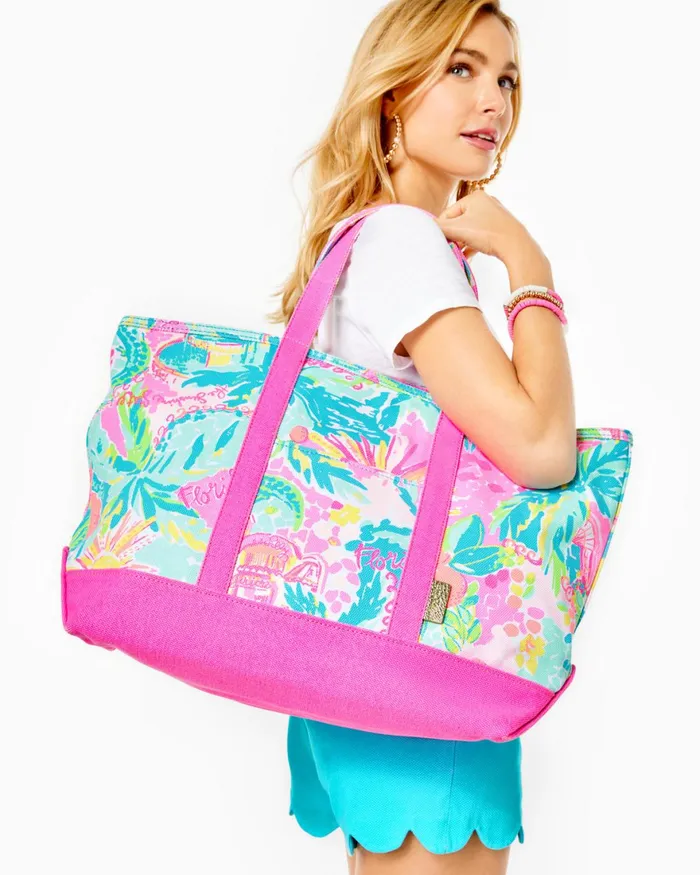 Swim WomenHome and Gifts Lilly Pulitzer Mercato Tote Multi Sunshine State Of Mind