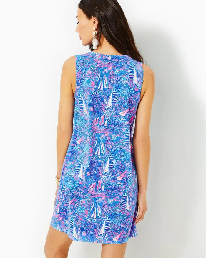 Swim Women Lilly Pulitzer Johana CoverUp Boca Blue Its A Sailabration
